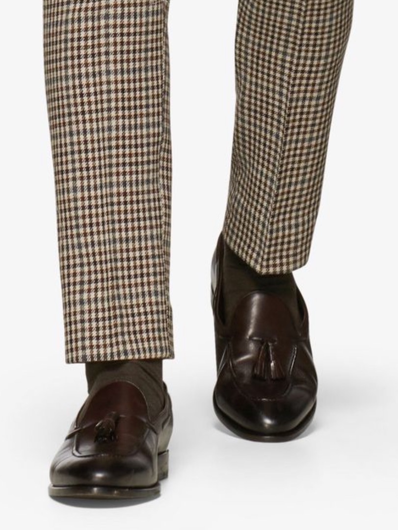 Suitsupply Dark Brown Tassel Leather Loafers